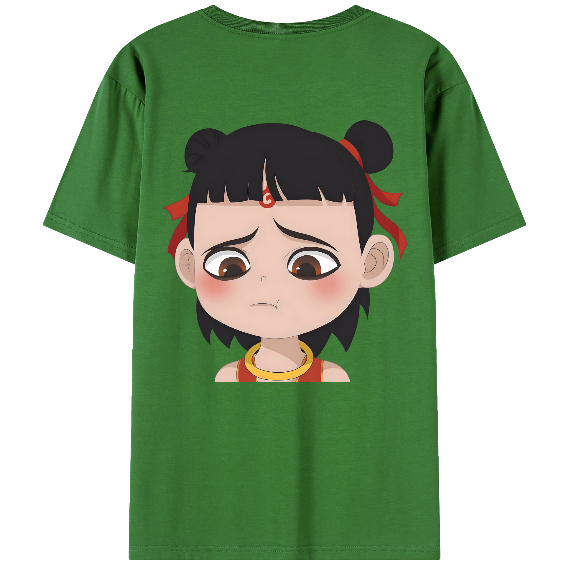 （画像用） Ne Zha 2 ナタ 魔童の大暴れ レディース半袖Tシャツ(バックプリント)